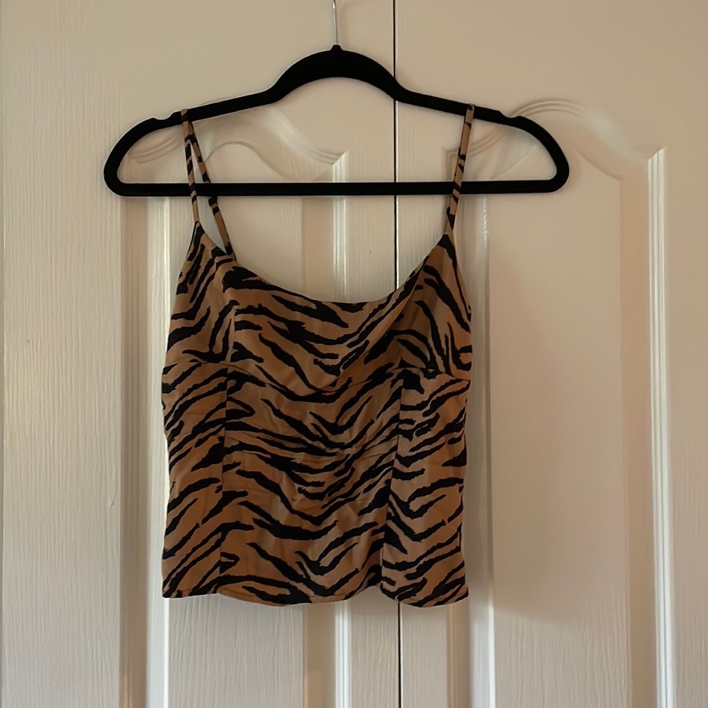 Reformation animal print tank